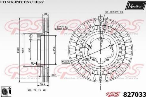 Maxtech 827033.0060 - Bremžu diski www.autospares.lv