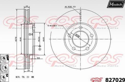 Maxtech 827029.6880 - Bremžu diski www.autospares.lv