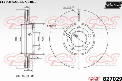 Maxtech 827029.0000 - Bremžu diski autospares.lv