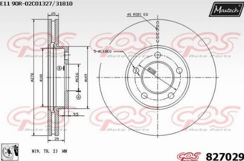 Maxtech 827029.0080 - Bremžu diski autospares.lv