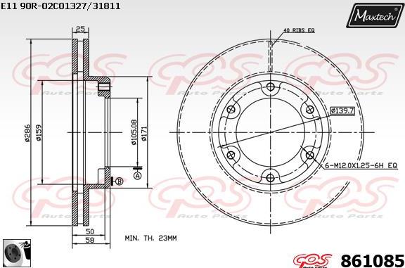 Maxtech 875650 - Bremžu diski autospares.lv