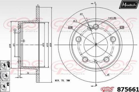 Maxtech 875661.6880 - Bremžu diski autospares.lv