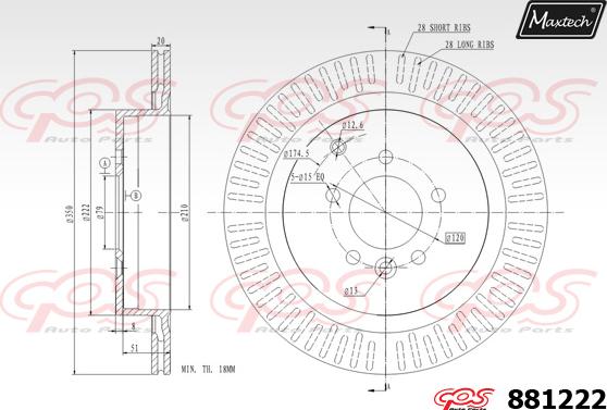 Maxtech 875604 - Bremžu diski www.autospares.lv