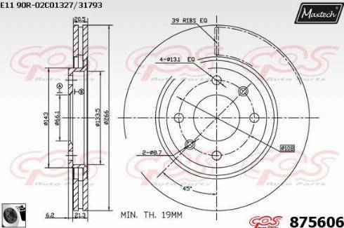 Maxtech 875606.0060 - Bremžu diski autospares.lv