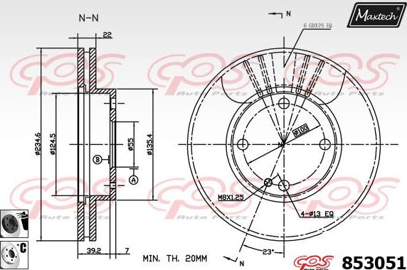 Maxtech 875624 - Bremžu diski autospares.lv