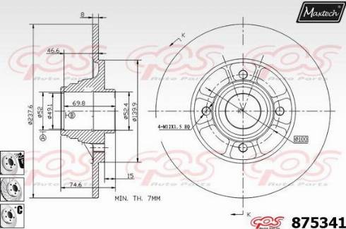 Maxtech 875341.6981 - Bremžu diski autospares.lv