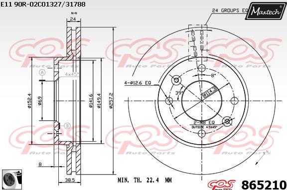 Maxtech 871536 - Bremžu diski autospares.lv