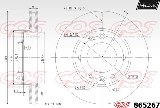 Maxtech 871081 - Bremžu diski autospares.lv