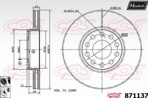 Maxtech 871137.6060 - Bremžu diski autospares.lv