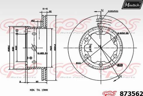 Maxtech 873562.0000 - Bremžu diski www.autospares.lv