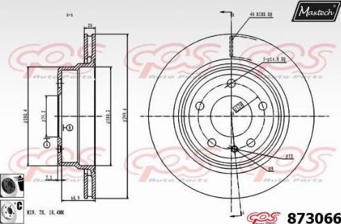 Maxtech 873066.6060 - Bremžu diski autospares.lv