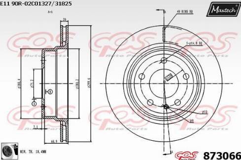 Maxtech 873066.0060 - Bremžu diski autospares.lv