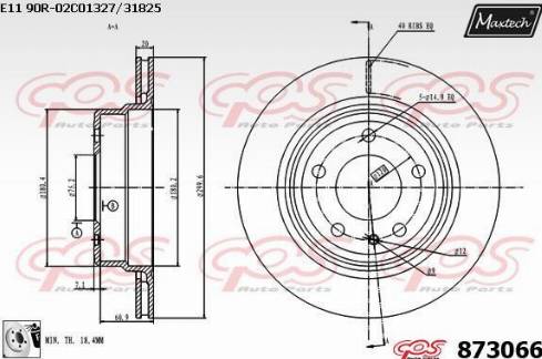 Maxtech 873066.0080 - Bremžu diski autospares.lv