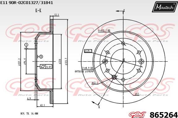 Maxtech 873066 - Bremžu diski autospares.lv