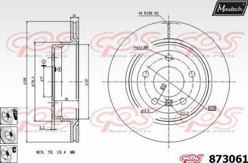 Maxtech 873061.6880 - Bremžu diski autospares.lv