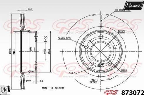 Maxtech 873072.0080 - Bremžu diski autospares.lv