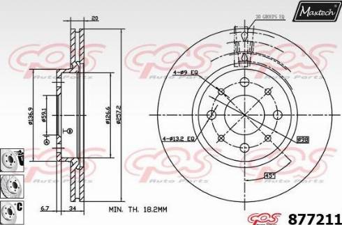 Maxtech 877211.6980 - Bremžu diski autospares.lv