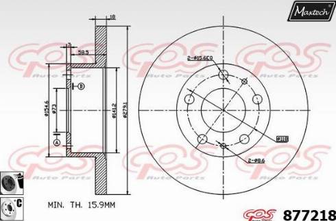 Maxtech 877218.6060 - Bremžu diski autospares.lv