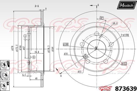 Maxtech 70160093 - Комплект направляющей гильзы, тормозной поршень www.autospares.lv