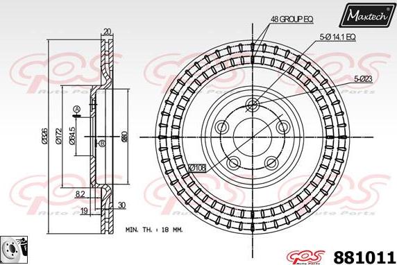 Maxtech 70160046 - Virzītājčaulu komplekts, Bremžu suports autospares.lv