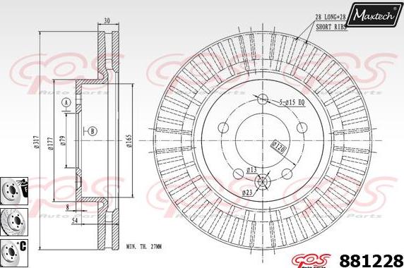 Maxtech 70200182 - Remkomplekts, Bremžu suports autospares.lv