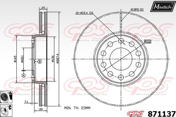 Maxtech 70160030 - Virzītājčaulu komplekts, Bremžu suports autospares.lv