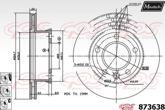 Maxtech 70200320 - Remkomplekts, Bremžu suports autospares.lv