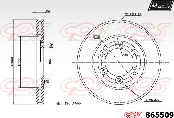 Maxtech 70200432 - Remkomplekts, Bremžu suports autospares.lv