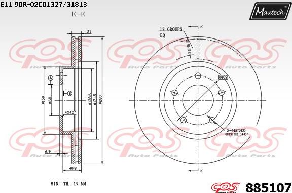 Maxtech 70200575 - Remkomplekts, Bremžu suports autospares.lv