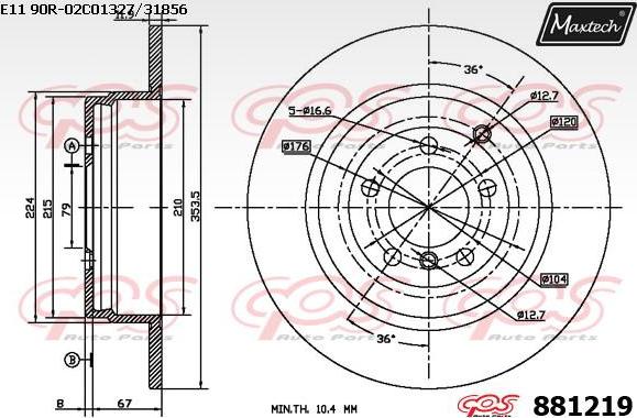 Maxtech 70200577 - Ремкомплект, тормозной суппорт www.autospares.lv