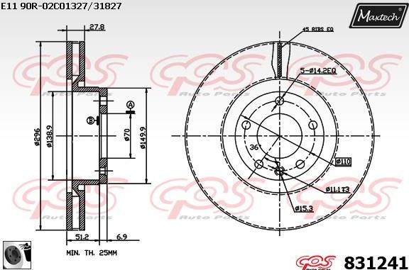 Maxtech 70200818 - Remkomplekts, Bremžu suports autospares.lv