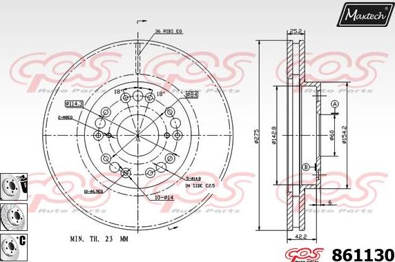 Maxtech 70200347 - Ремкомплект, тормозной суппорт www.autospares.lv