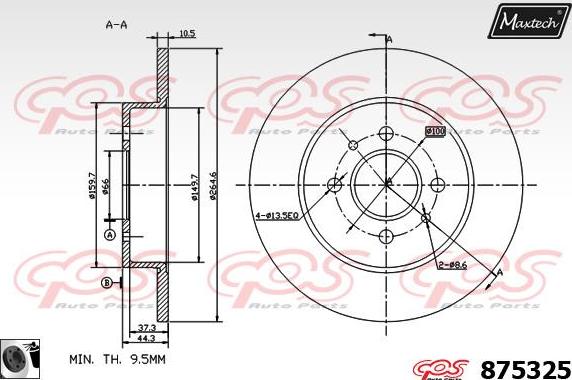 Maxtech 70200249 - Remkomplekts, Bremžu suports www.autospares.lv