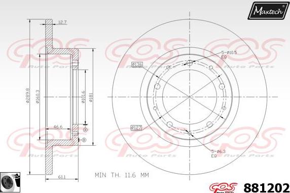 Maxtech 70200269 - Ремкомплект, тормозной суппорт www.autospares.lv