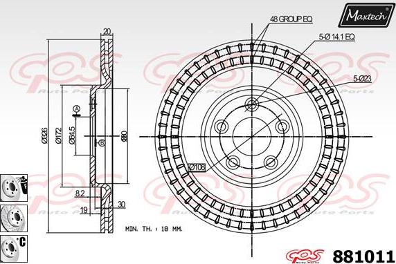 Maxtech 70200235 - Remkomplekts, Bremžu suports www.autospares.lv