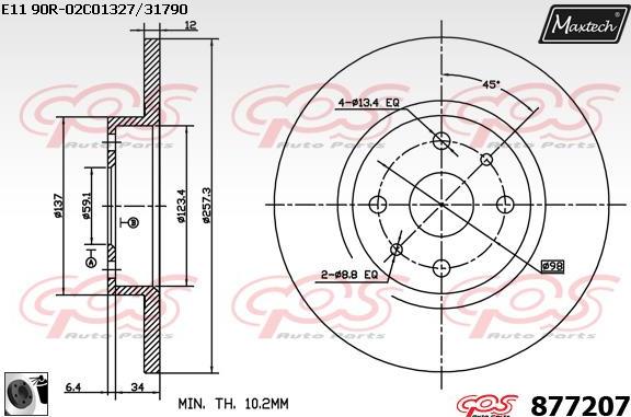 Maxtech 70203000 - Remkomplekts, Bremžu suports autospares.lv