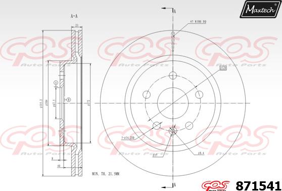 Maxtech 72718040 - Control Element, parking brake caliper www.autospares.lv