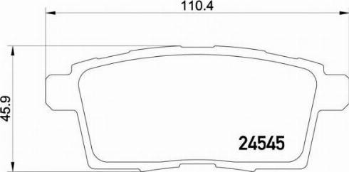 MAZDA EHY42648Z - Brake Pad Set, disc brake www.autospares.lv