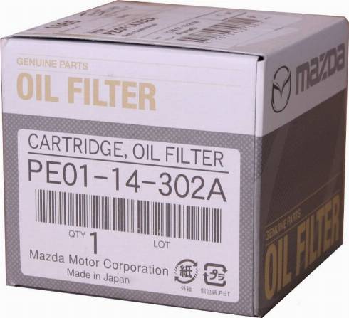 MAZDA PE01-14-302A 9A - Oil Filter www.autospares.lv