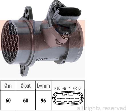 MDR EPS-1991 158 - Gaisa masas mērītājs autospares.lv