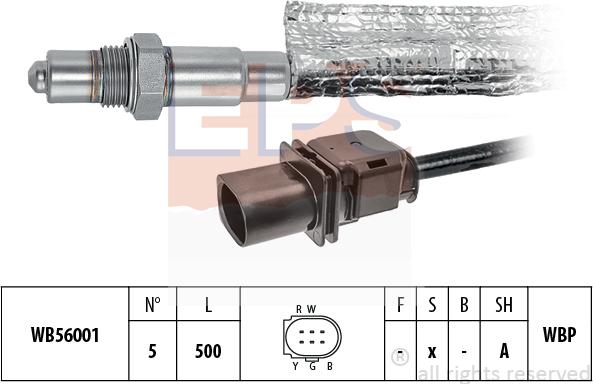 MDR EPS-1998 493 - Лямбда-зонд, датчик кислорода www.autospares.lv