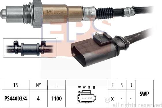 MDR EPS-1998 503 - Лямбда-зонд, датчик кислорода www.autospares.lv