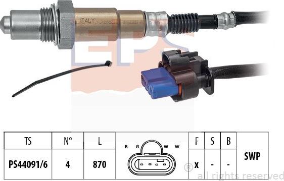 MDR EPS-1998 511 - Лямбда-зонд, датчик кислорода www.autospares.lv