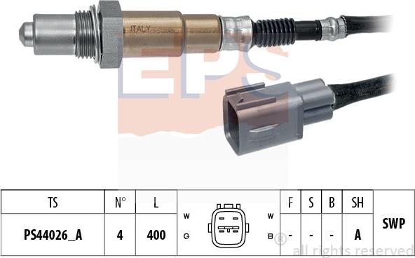 MDR EPS-1998 537 - Лямбда-зонд, датчик кислорода www.autospares.lv