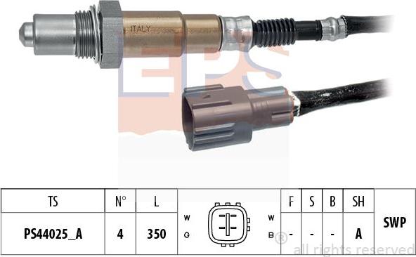 MDR EPS-1998 522 - Лямбда-зонд, датчик кислорода www.autospares.lv