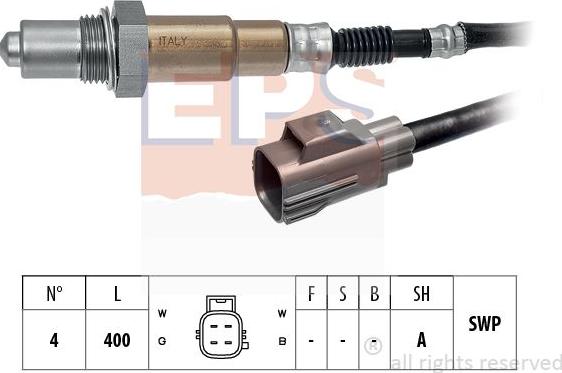 MDR EPS-1998 527 - Лямбда-зонд, датчик кислорода www.autospares.lv