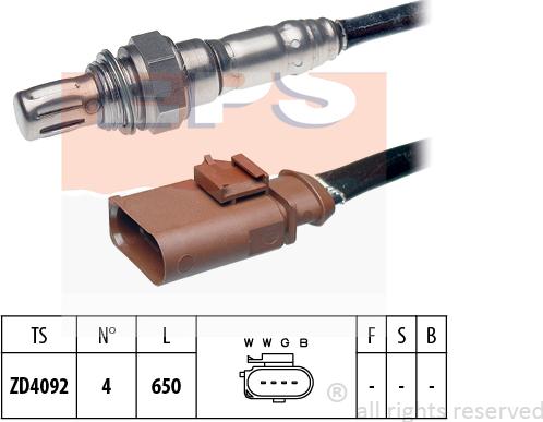 MDR EPS-1998 057 - Лямбда-зонд, датчик кислорода www.autospares.lv