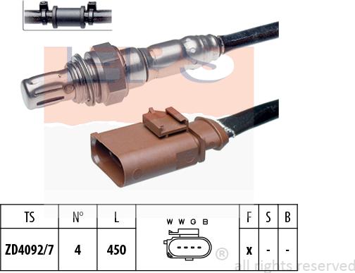 MDR EPS-1998 134 - Лямбда-зонд, датчик кислорода www.autospares.lv