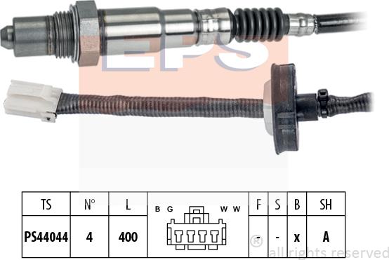 MDR EPS-1998 341 - Лямбда-зонд, датчик кислорода www.autospares.lv