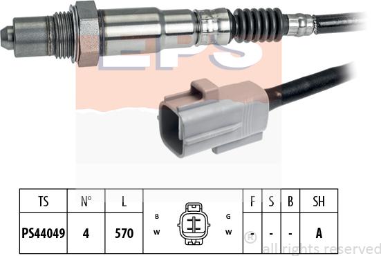 MDR EPS-1998 355 - Лямбда-зонд, датчик кислорода www.autospares.lv